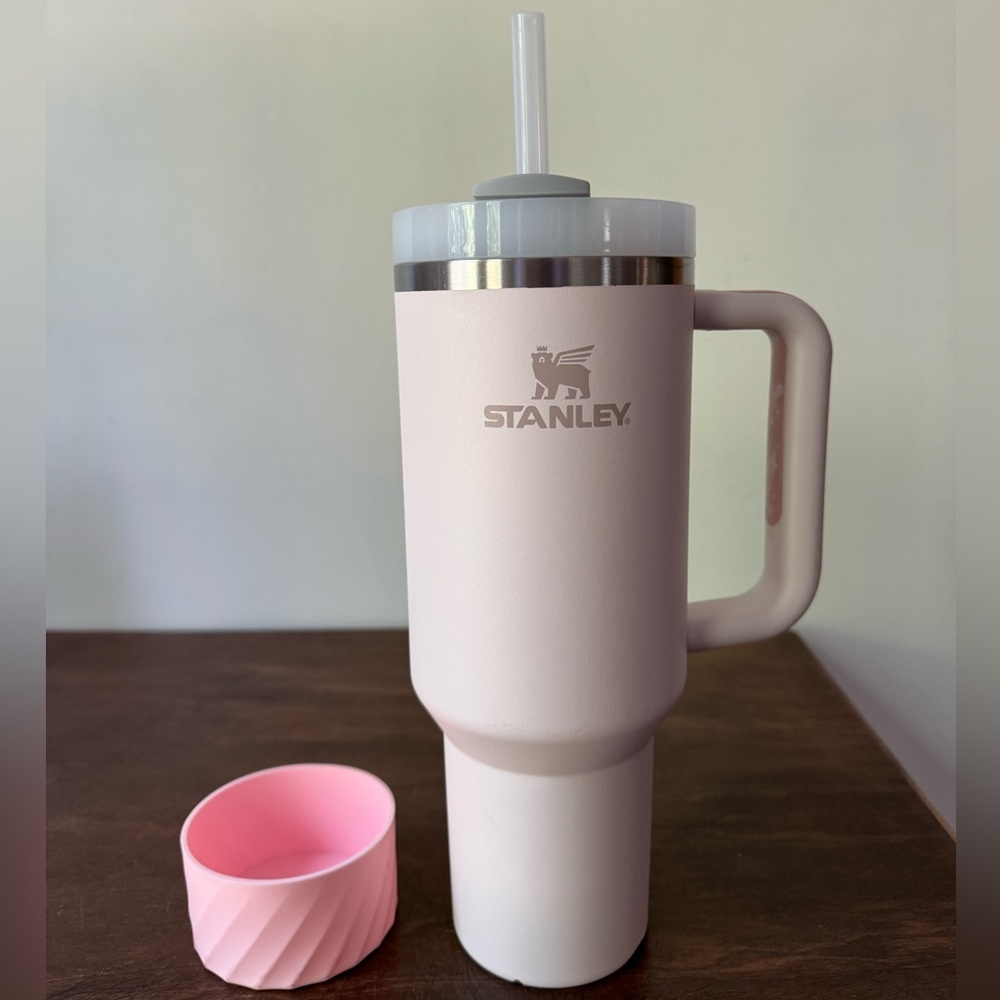 Stanley 40oz Rose Quartz Tumbler with Straw & Boot